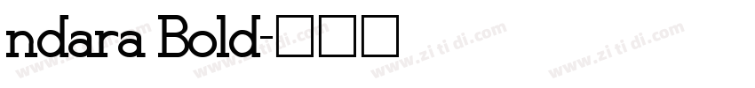 ndara Bold字体转换